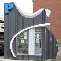 Space Age Parking Lot Booth