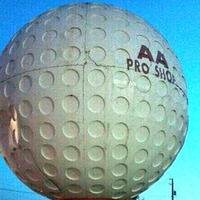 Giant Golf Ball and Tee