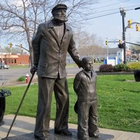 Statue of Sea Captain and Young Boy