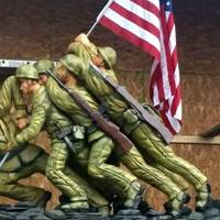 Iwo Jima Flag Raising Carving