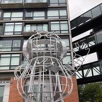 BEBOT: 35-Foot-Tall Wire-Frame Robot