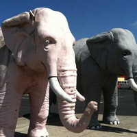 Pink and Gray Elephants