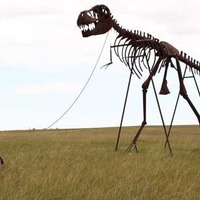 Skeleton Man Walking Skeleton Dinosaur