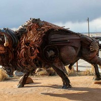 Junk Buffalo With Bonus Mini-Sculptures