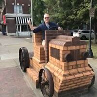 Brick Truck Bench