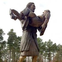 14-Foot-Tall Carry-Me Jesus