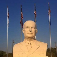Giant Head of President Eisenhower