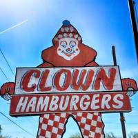 Clown Burger Sign