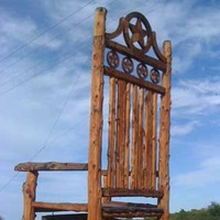 The Star of Texas: Giant Rocking Chair