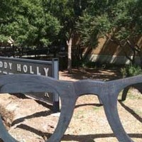 Buddy Holly Center and Giant Glasses Photo Op