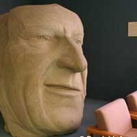 13-Ton Boulder Carved Into John Wayne's Head