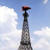Eiffel Tower With Big Cowboy Hat