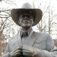 Statue of Larry Hagman as J.R. Ewing