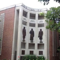 Saint-like Statues of Madison, Jefferson, and Monroe