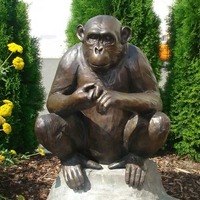 Statue of the Sign Language Chimp