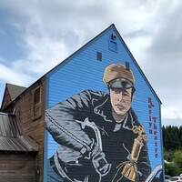 Marlon Brando Motorcycle Mural