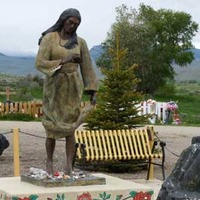 Grave and Statue of Sacajawea