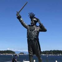 Statue of Mayor Dressed as a Pirate