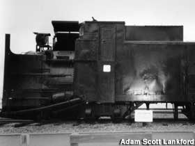 Side view of engine of the Snow Plow Train.