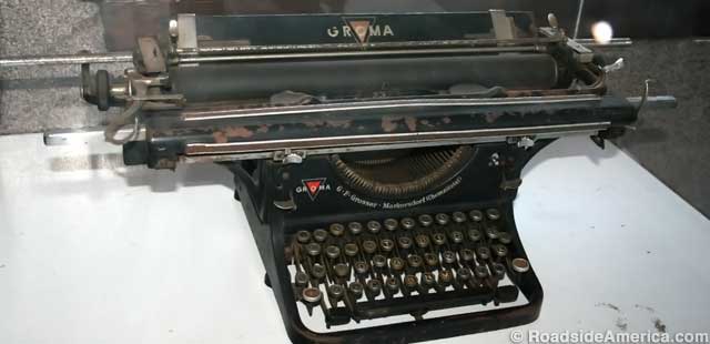 Hitler's Typewriter captured towards the end of World War 2 in Austria.