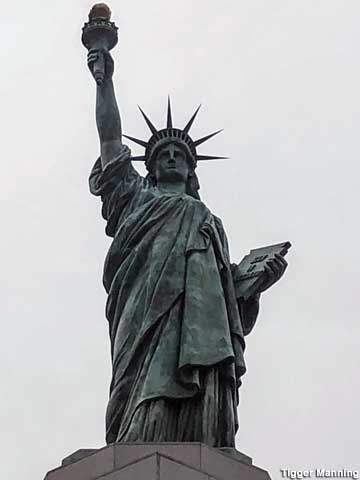 Replica Statue of Liberty.