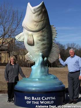 Big Bass statue.