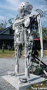 Robot sculpture.
