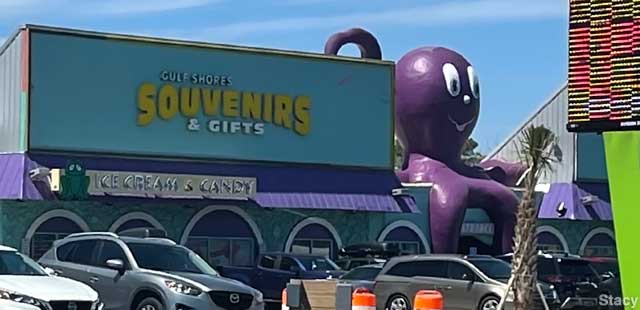 Purple octopus.