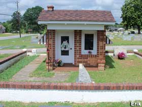 Cemetery doll house.