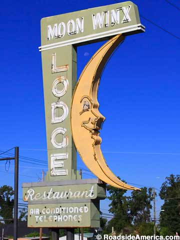Moon Winx Lodge sign.