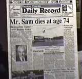 Sam Dies headline.