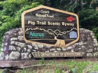 Pig Trail Scenic Byway.