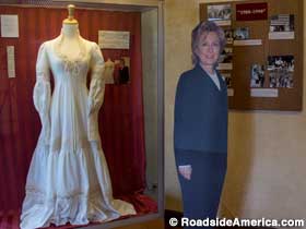 Wedding dress replica and Hillary replica.