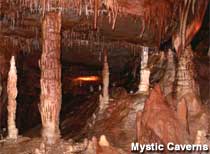 Formations in Mystic Cave.