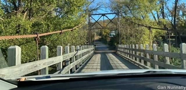 Sylamore Creek Swinging Bridge.