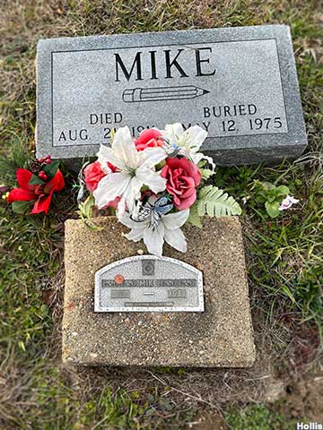 Grave of Old Mike the Mummy.