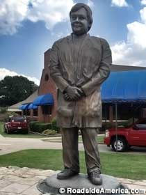 Dr. Parker statue.