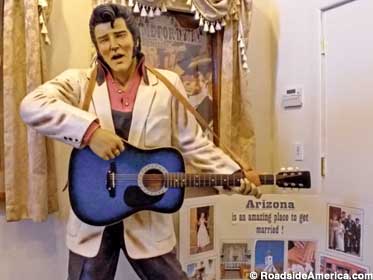 Elvis Presley is eternally pose-ready.