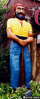 Carved lumberjack.