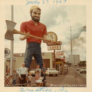 1967: The Lumberjack Cafe, Flagstaff.