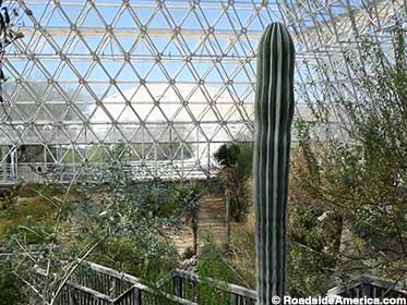 Biosphere 2 has its own desert, rainforest, and mini-ocean.