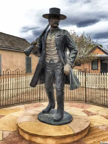 Wyatt Earp statue.