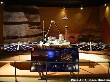 Phoenix Mars Lander came to the museum from NASA's University of Arizona lab.