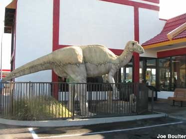 McDonald's dinosaur statue.