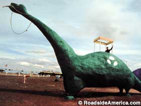 Dinosaur at Bedrock City.