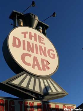 The Dining Car sign.