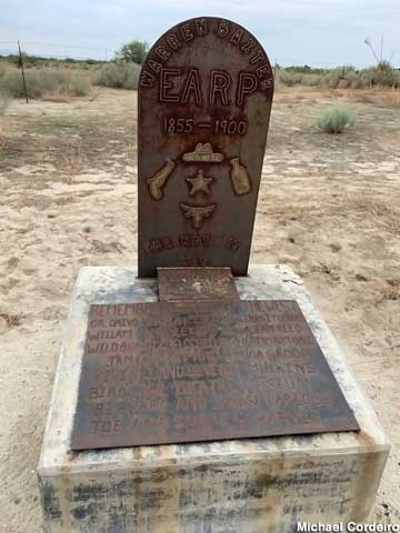 Warren Earp grave.