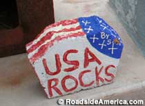 USA ROCKS rock at the 9-11 Remembrance memorial.
