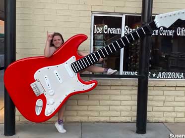 Giant guitar.