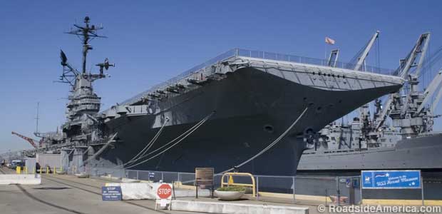 USS Hornet aircraft carrier.